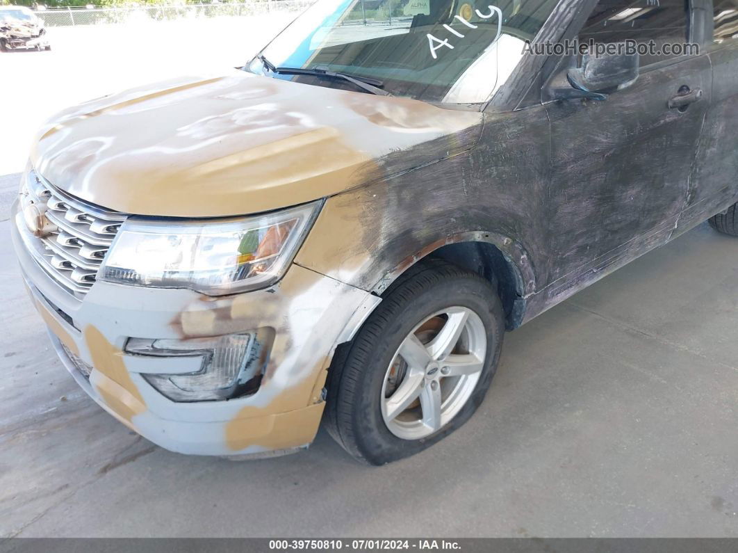 2017 Ford Explorer Xlt White vin: 1FM5K8D83HGB00445