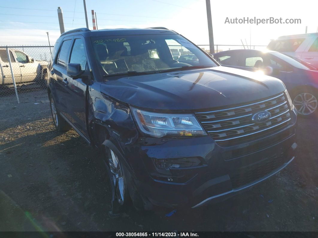 2017 Ford Explorer Xlt Dark Blue vin: 1FM5K8D83HGB13633