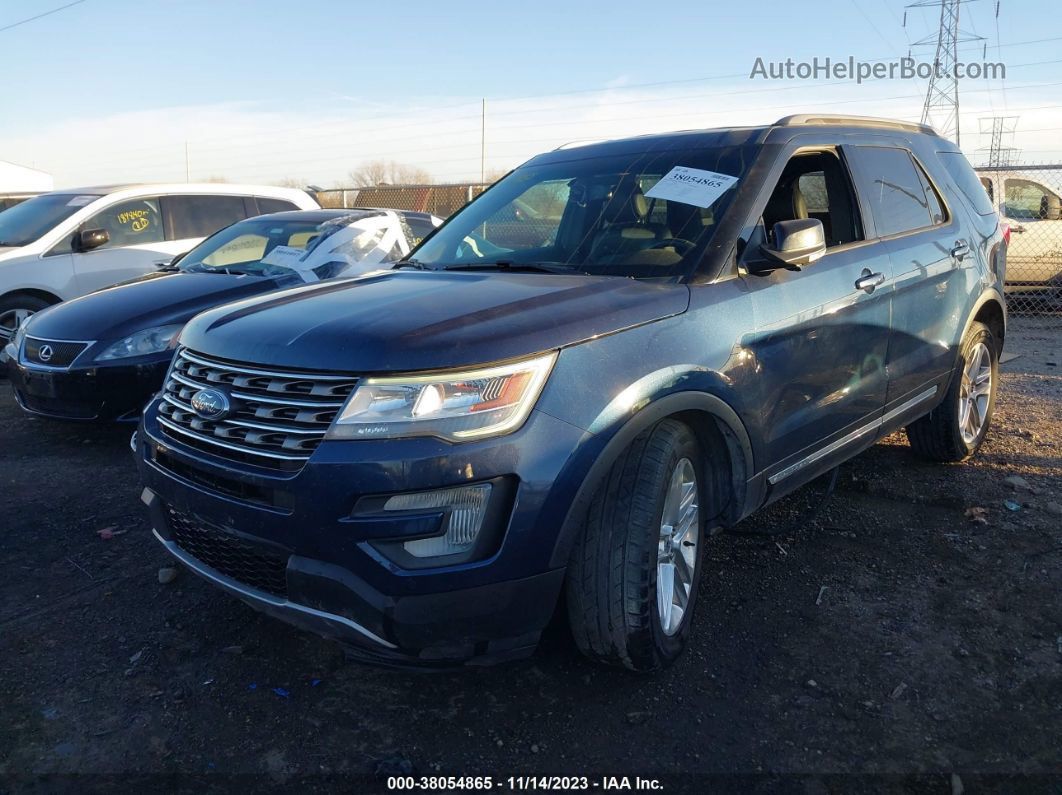 2017 Ford Explorer Xlt Dark Blue vin: 1FM5K8D83HGB13633