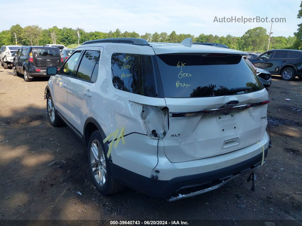 2017 Ford Explorer Xlt White vin: 1FM5K8D83HGB85917