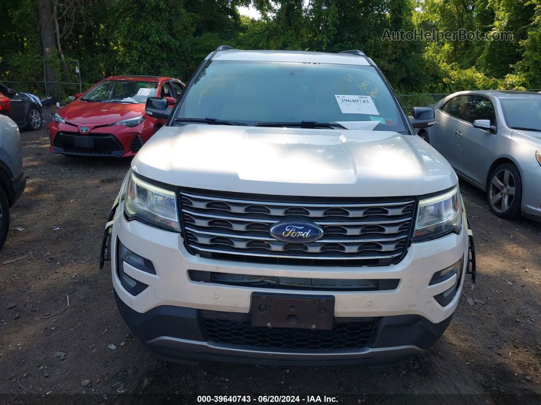 2017 Ford Explorer Xlt White vin: 1FM5K8D83HGB85917