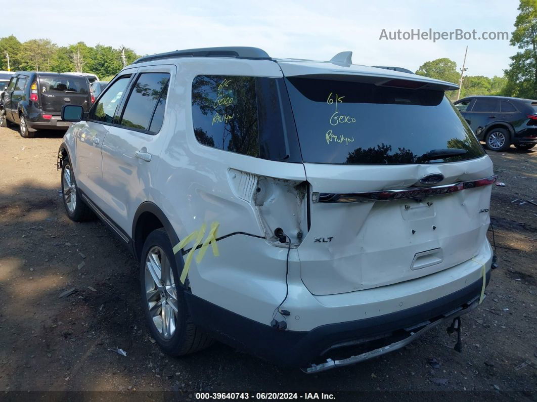 2017 Ford Explorer Xlt White vin: 1FM5K8D83HGB85917