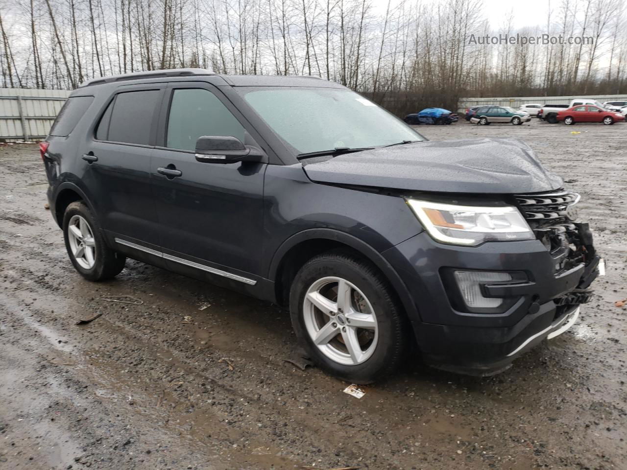 2017 Ford Explorer Xlt Charcoal vin: 1FM5K8D83HGD08244