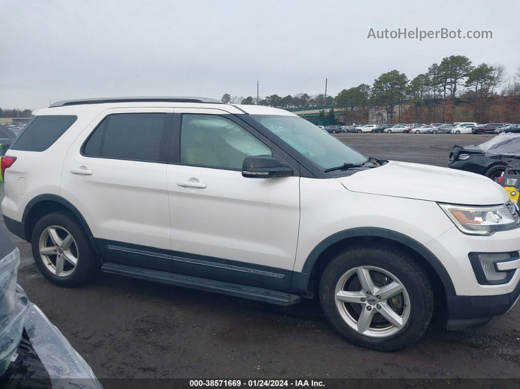 2017 Ford Explorer Xlt White vin: 1FM5K8D83HGD33600