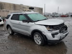 2018 Ford Explorer Xlt Silver vin: 1FM5K8D83JGA27986