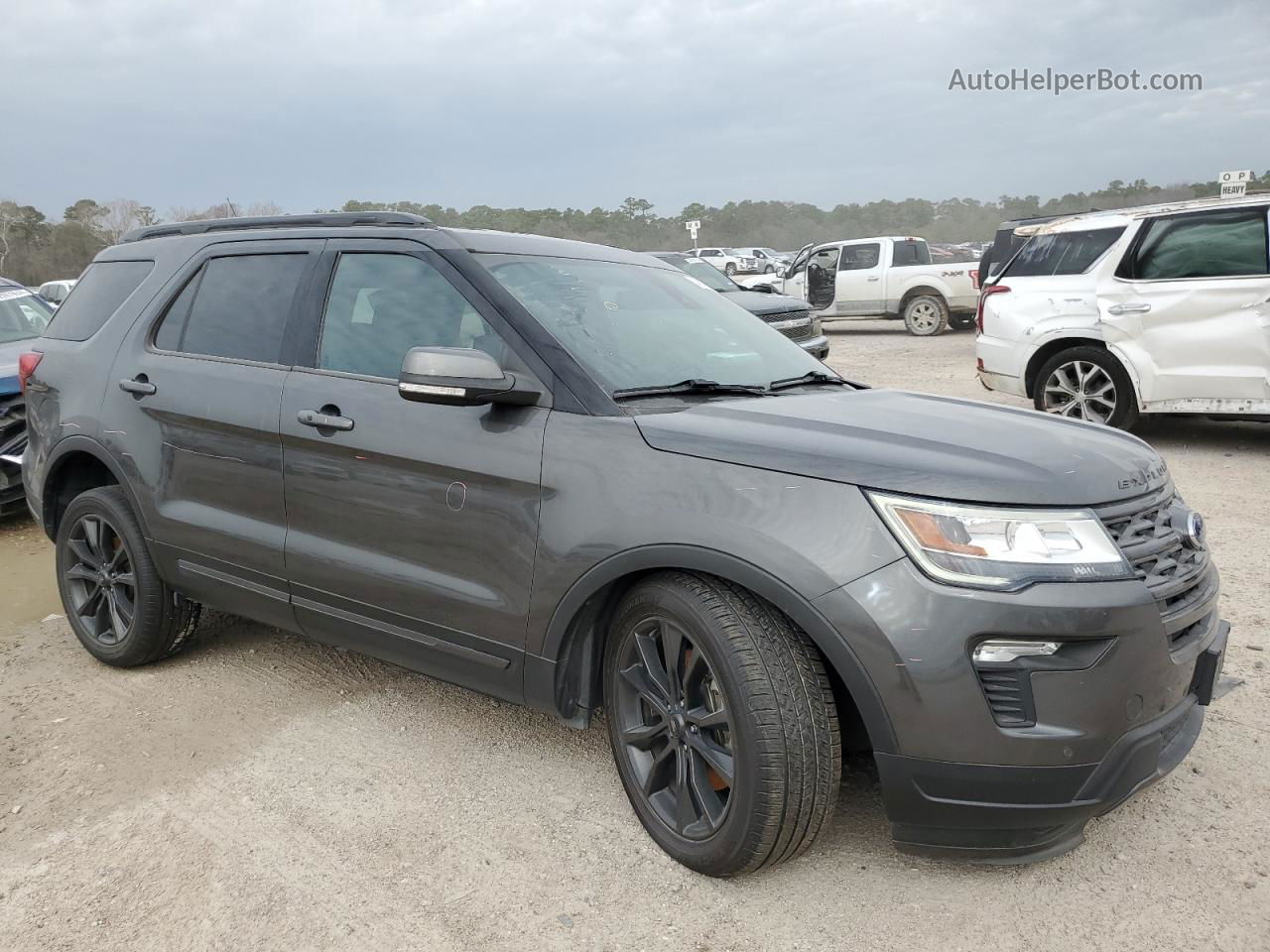 2018 Ford Explorer Xlt Gray vin: 1FM5K8D83JGA42312