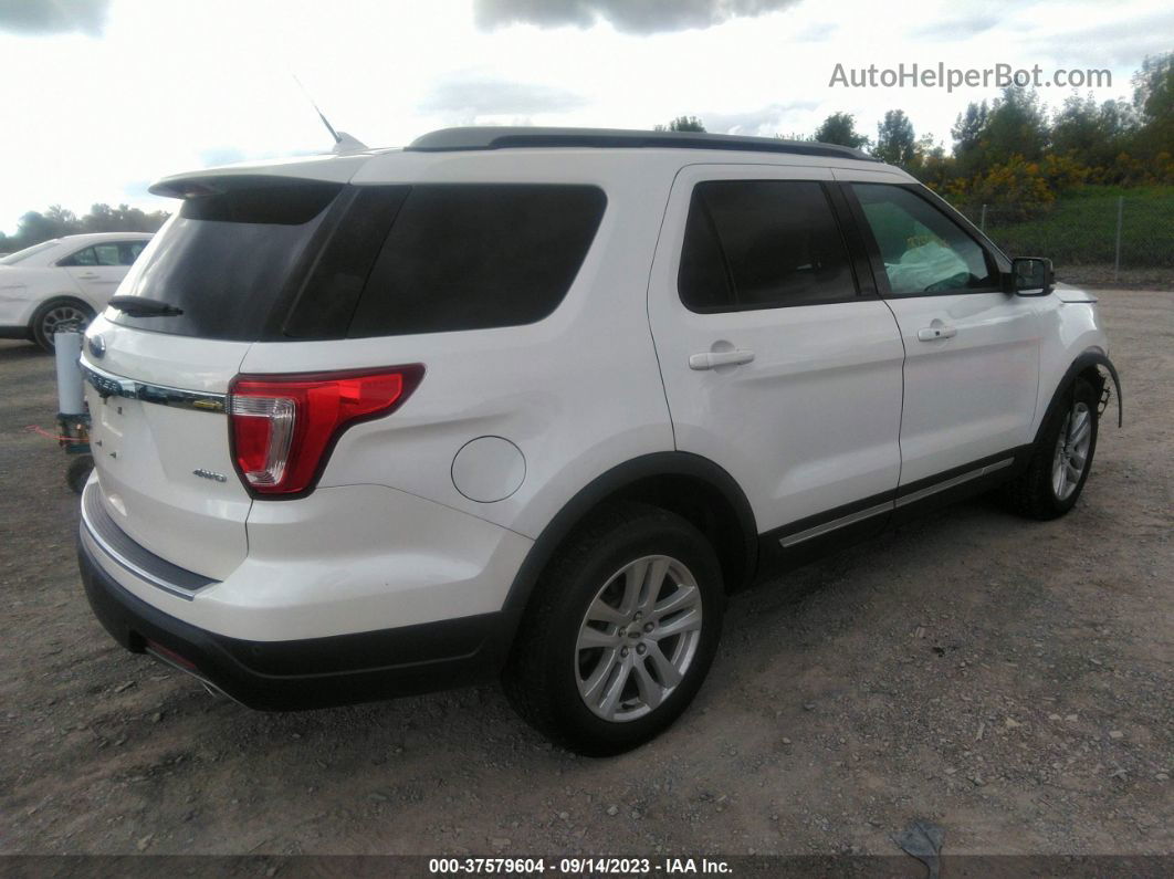 2018 Ford Explorer Xlt White vin: 1FM5K8D83JGB73398