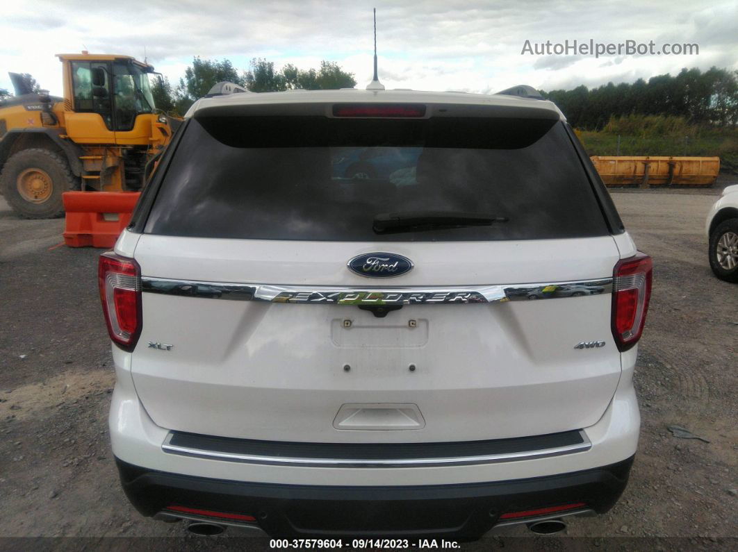 2018 Ford Explorer Xlt White vin: 1FM5K8D83JGB73398