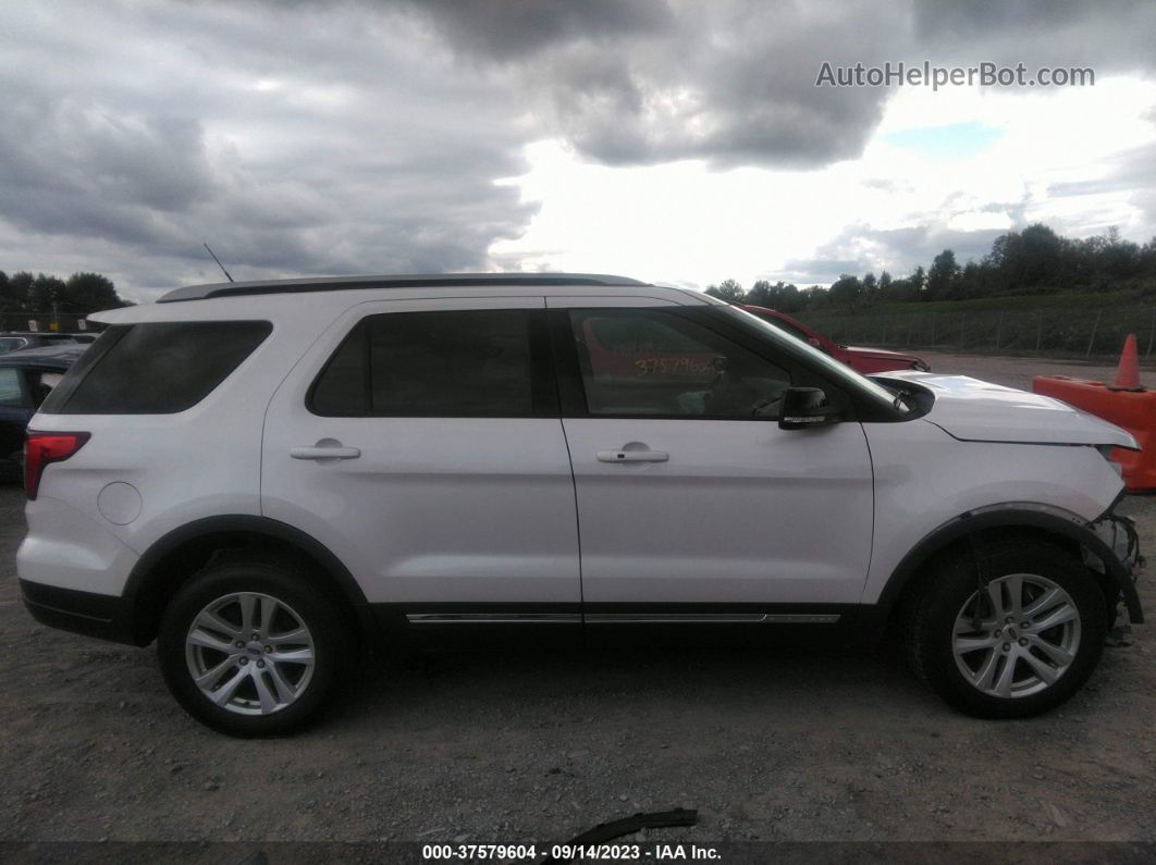 2018 Ford Explorer Xlt White vin: 1FM5K8D83JGB73398