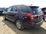 2018 Ford Explorer Xlt Burgundy vin: 1FM5K8D83JGC30229