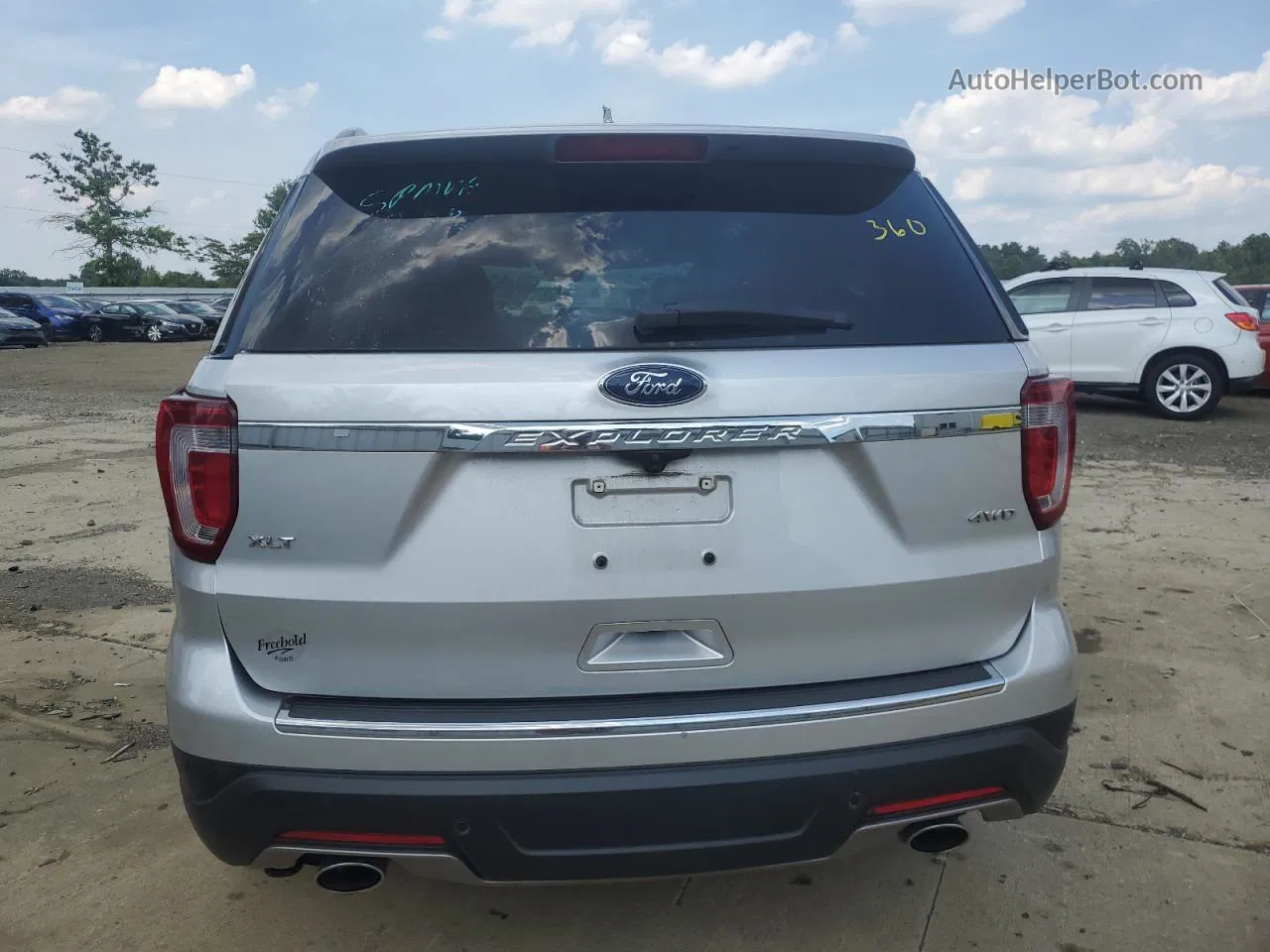 2018 Ford Explorer Xlt Silver vin: 1FM5K8D83JGC50917