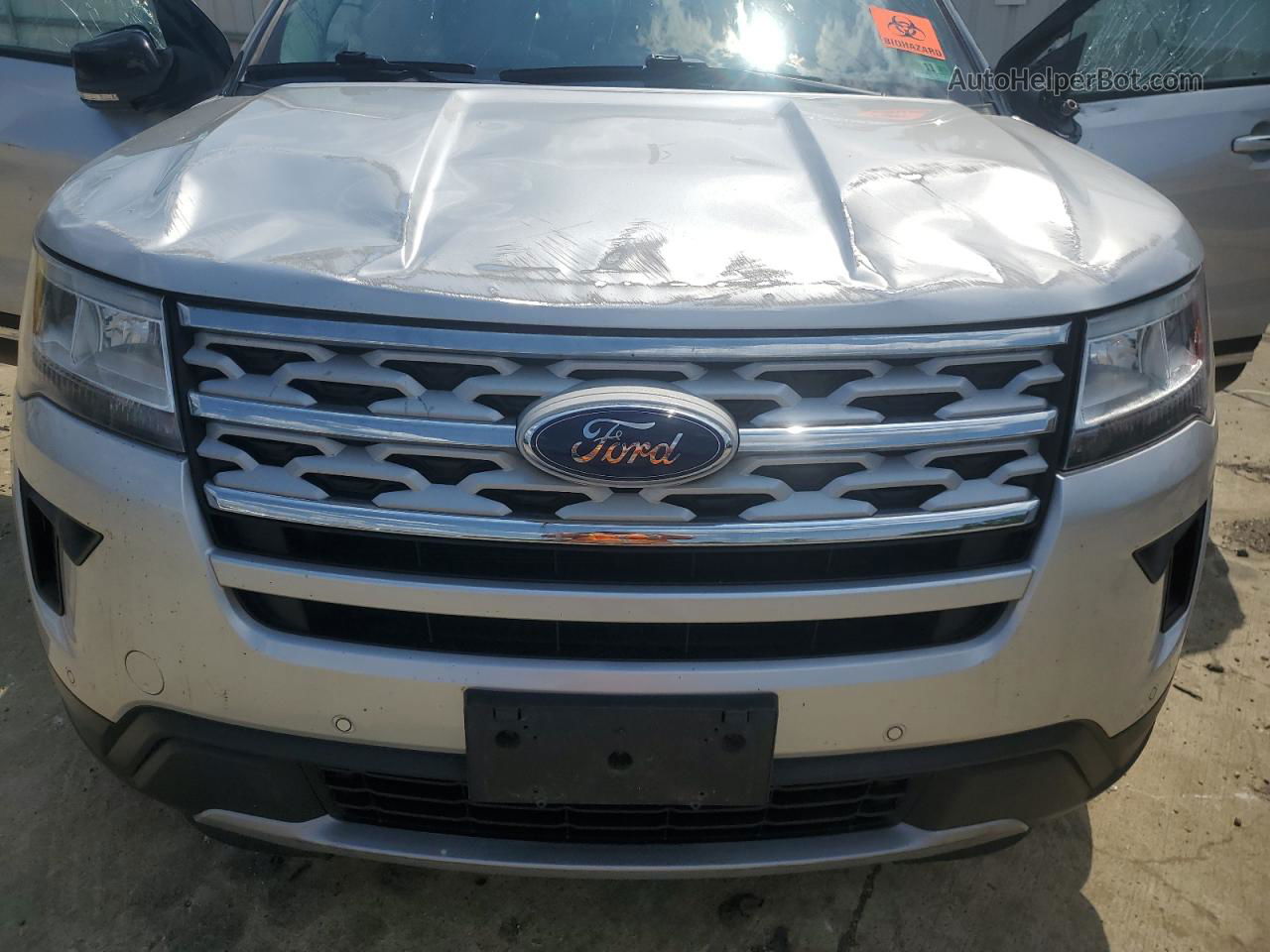 2018 Ford Explorer Xlt Silver vin: 1FM5K8D83JGC50917