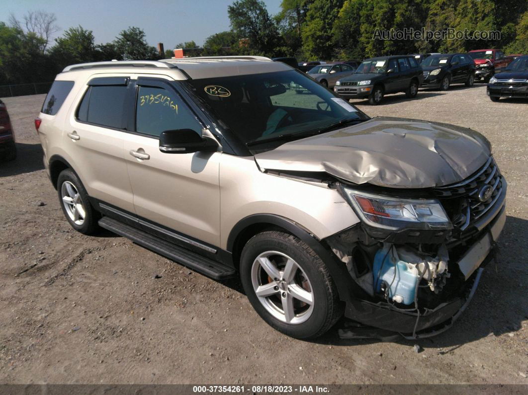 2017 Ford Explorer Xlt Silver vin: 1FM5K8D84HGA74406