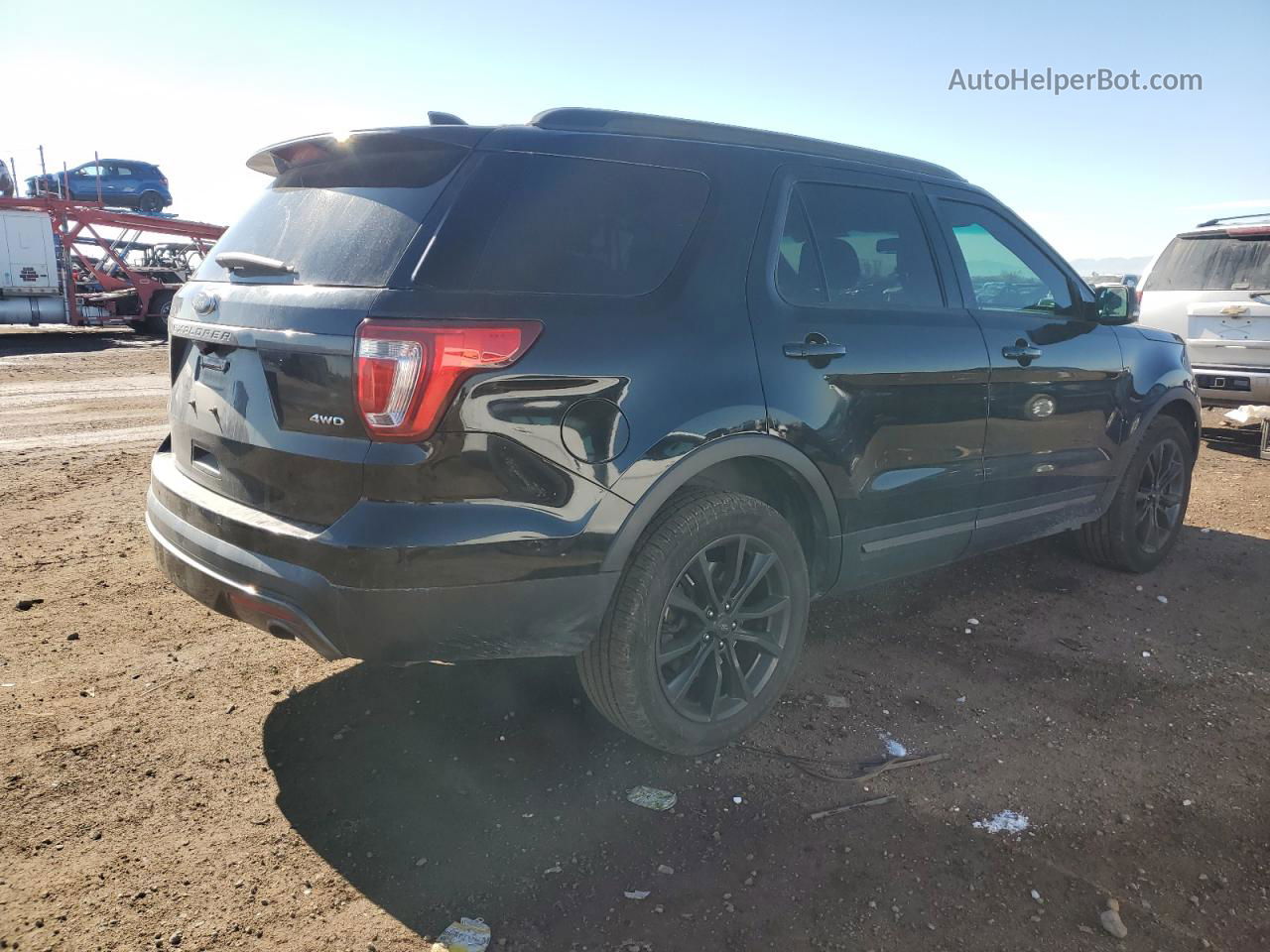 2017 Ford Explorer Xlt Black vin: 1FM5K8D84HGB21580