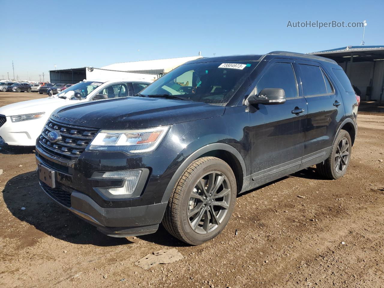 2017 Ford Explorer Xlt Black vin: 1FM5K8D84HGB21580