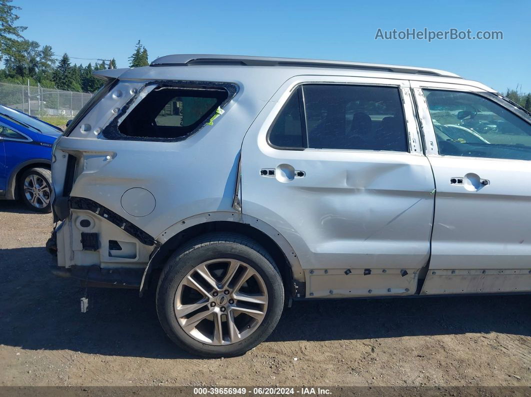 2017 Ford Explorer Xlt Silver vin: 1FM5K8D84HGB46785