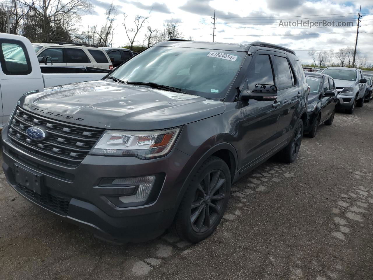 2017 Ford Explorer Xlt Gray vin: 1FM5K8D84HGB63201