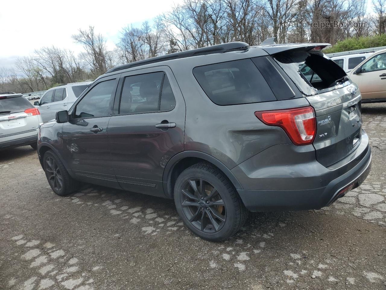 2017 Ford Explorer Xlt Gray vin: 1FM5K8D84HGB63201