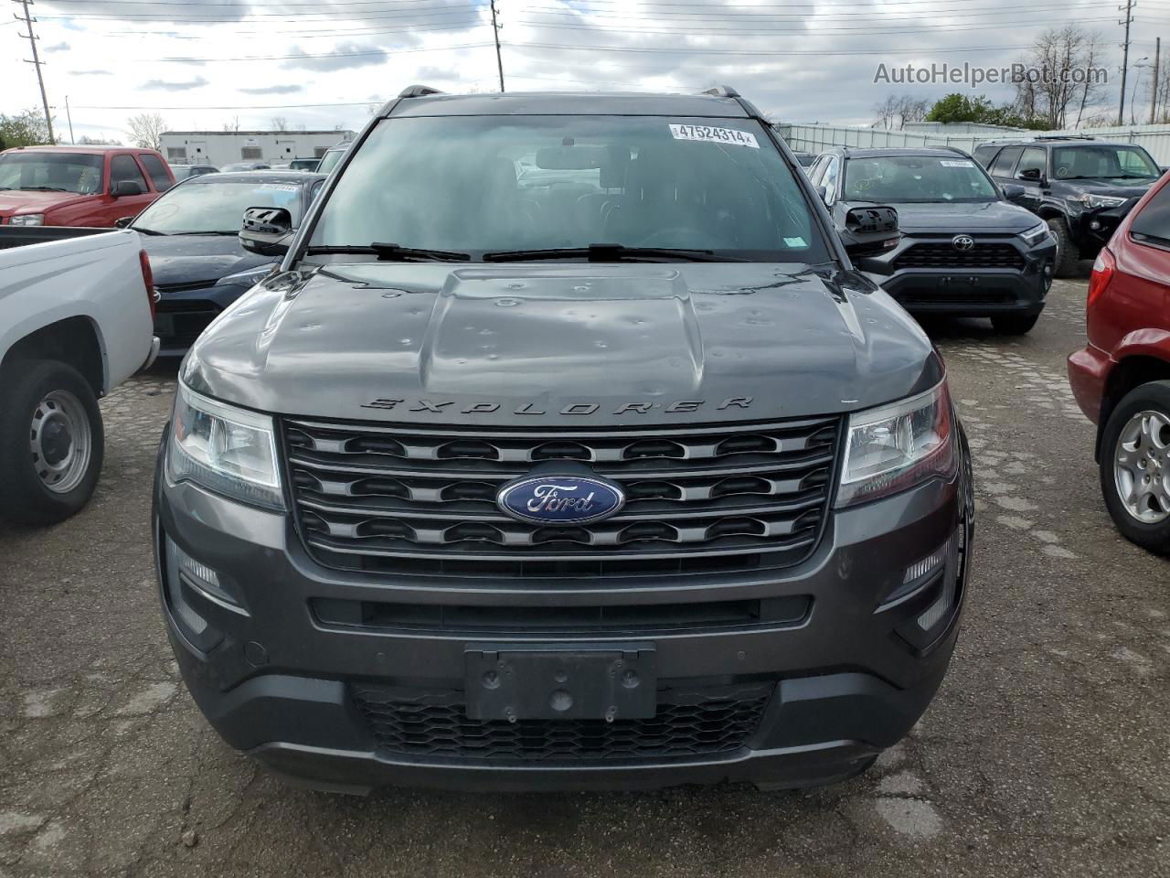 2017 Ford Explorer Xlt Gray vin: 1FM5K8D84HGB63201