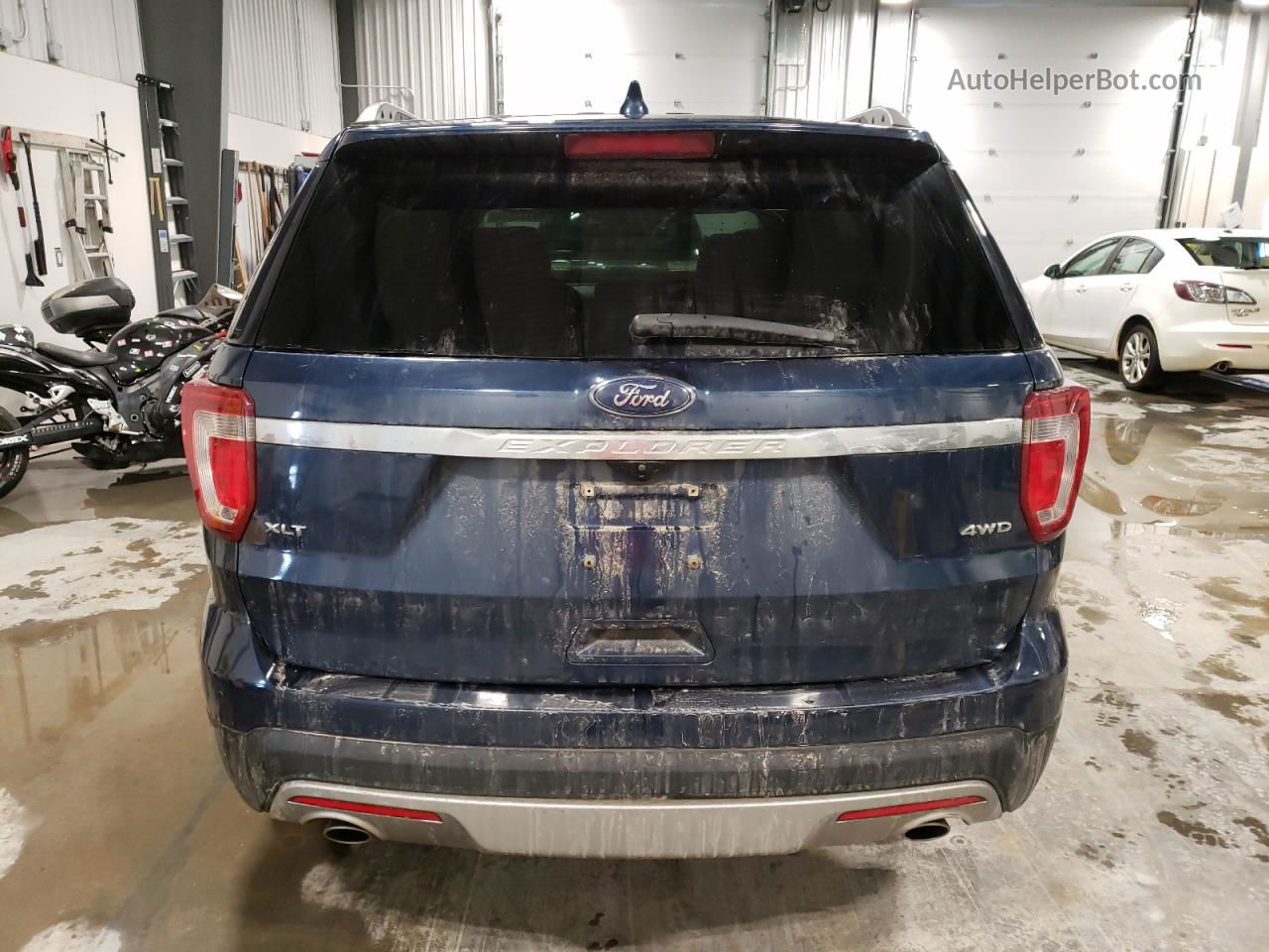 2017 Ford Explorer Xlt Blue vin: 1FM5K8D84HGC49205