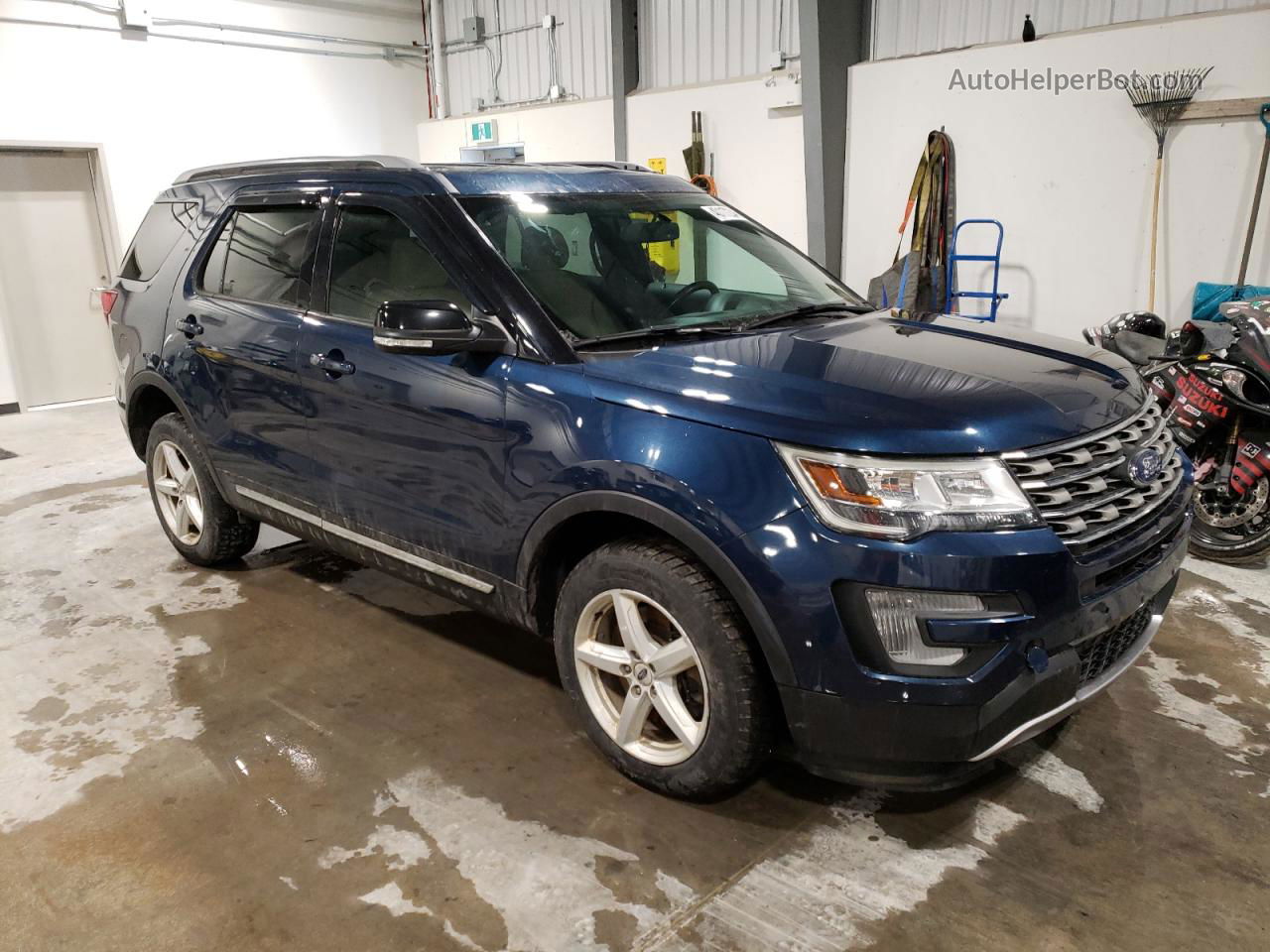 2017 Ford Explorer Xlt Blue vin: 1FM5K8D84HGC49205