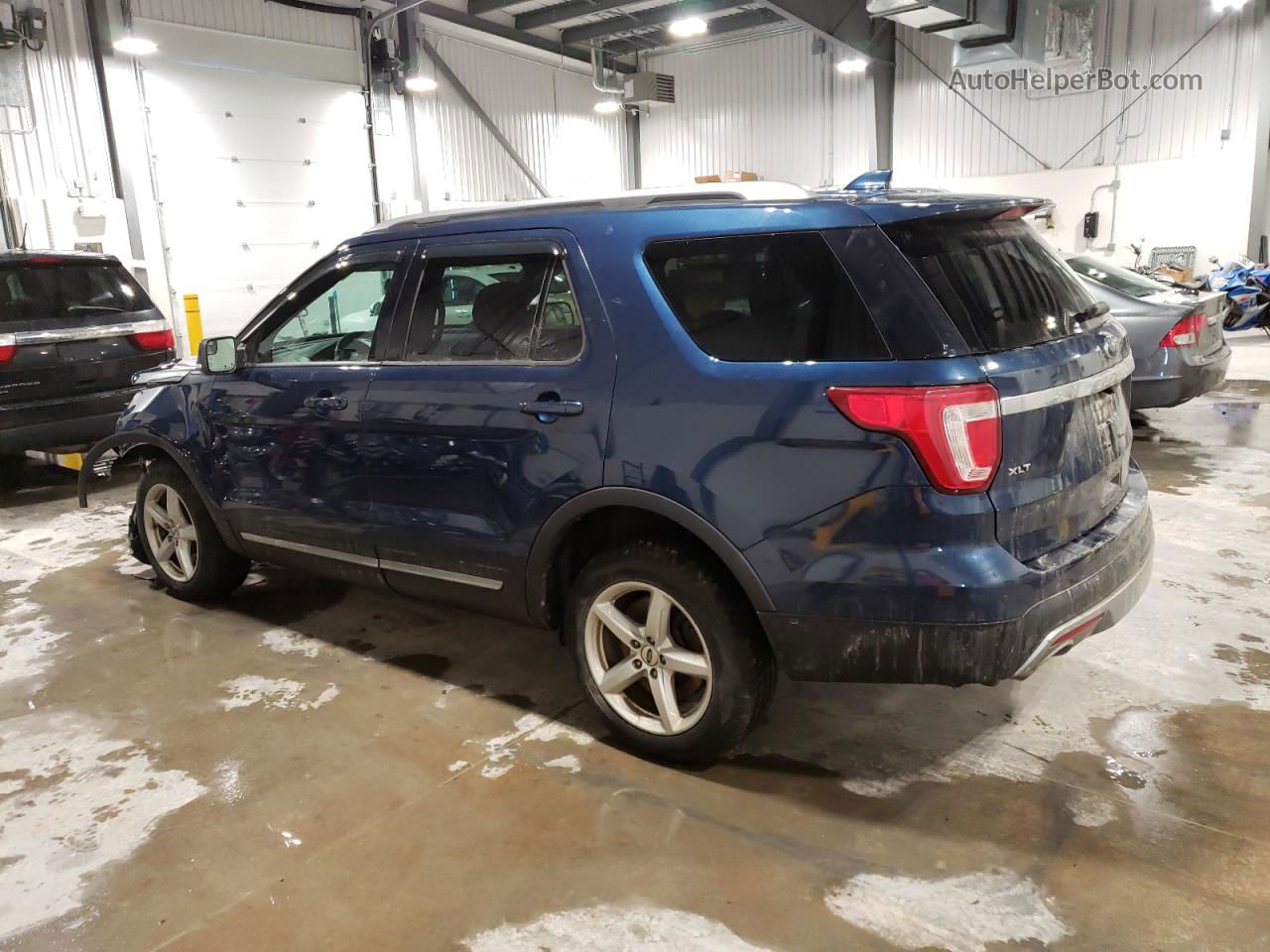 2017 Ford Explorer Xlt Blue vin: 1FM5K8D84HGC49205