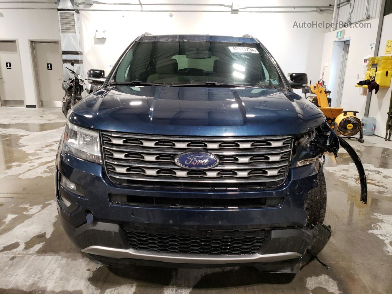 2017 Ford Explorer Xlt Blue vin: 1FM5K8D84HGC49205