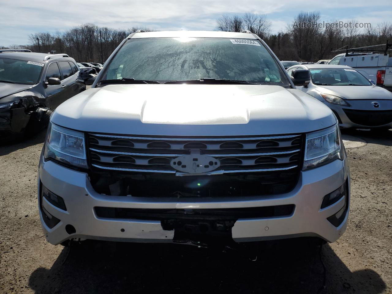 2017 Ford Explorer Xlt Silver vin: 1FM5K8D84HGC50211