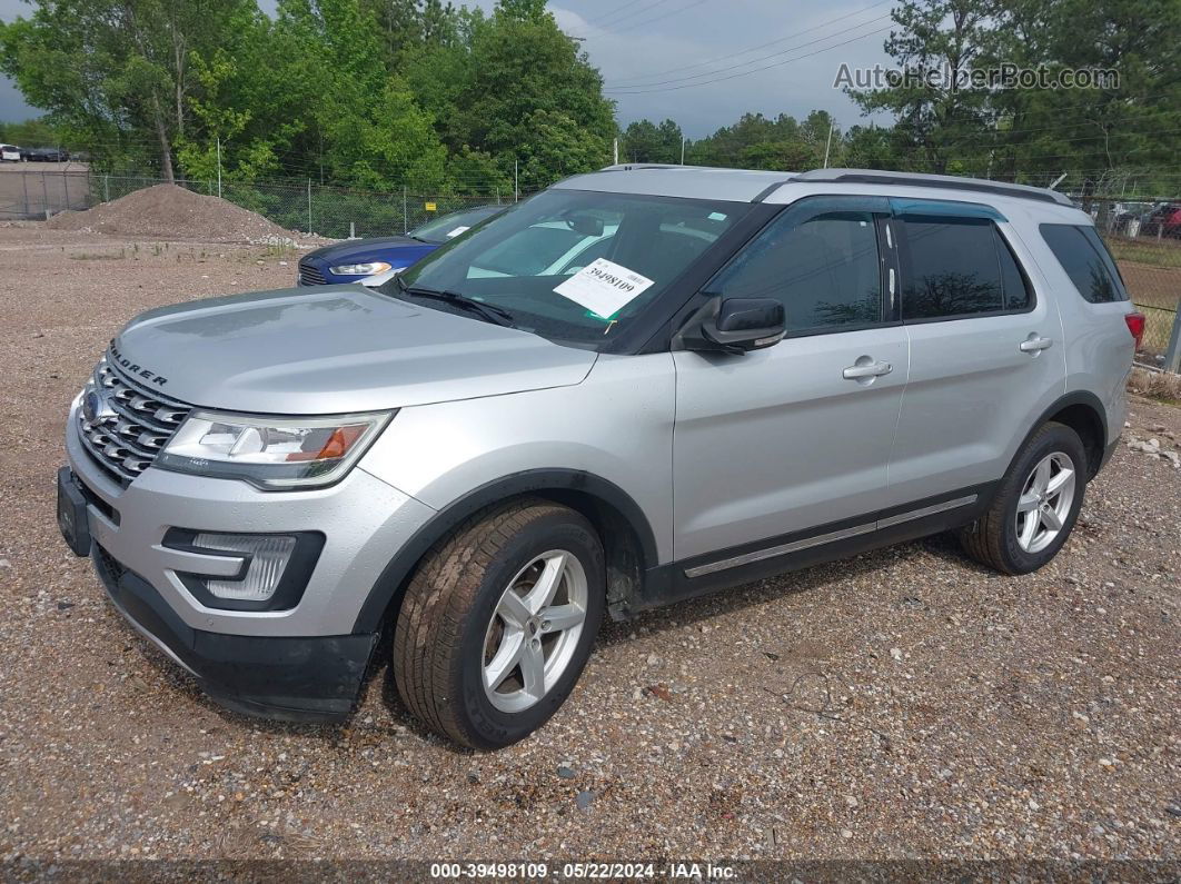 2017 Ford Explorer Xlt Silver vin: 1FM5K8D84HGC50211