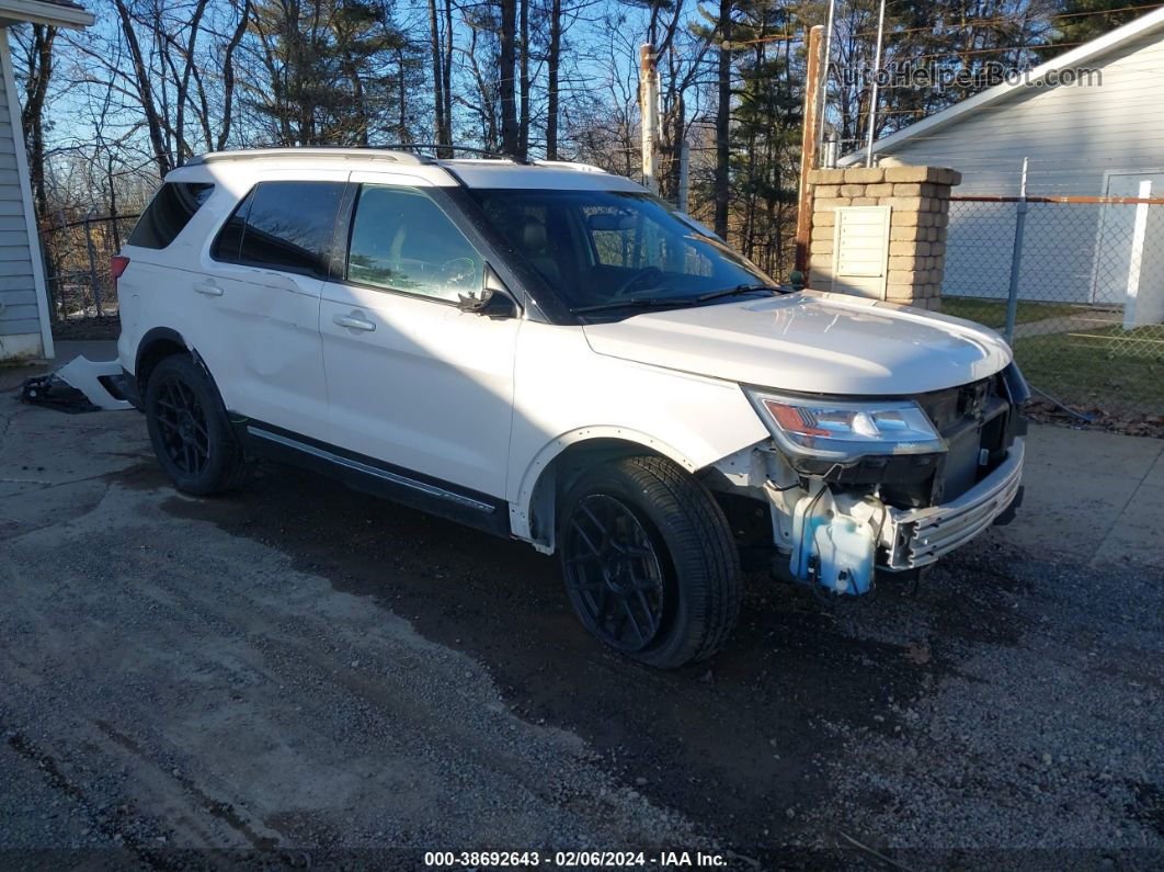 2017 Ford Explorer Xlt White vin: 1FM5K8D84HGD20080