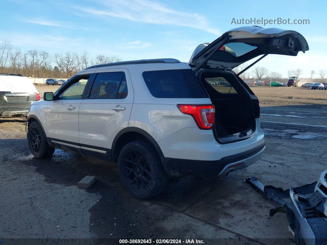 2017 Ford Explorer Xlt White vin: 1FM5K8D84HGD20080