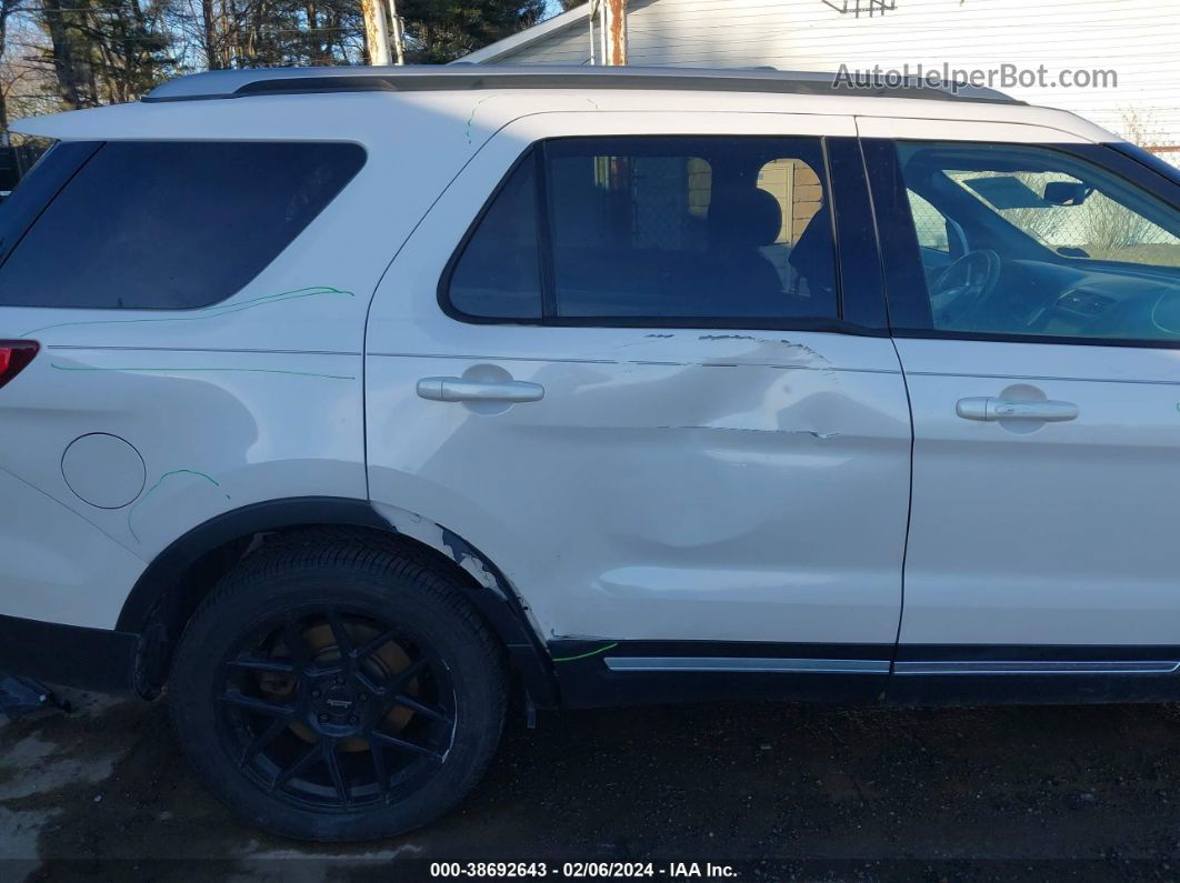 2017 Ford Explorer Xlt White vin: 1FM5K8D84HGD20080