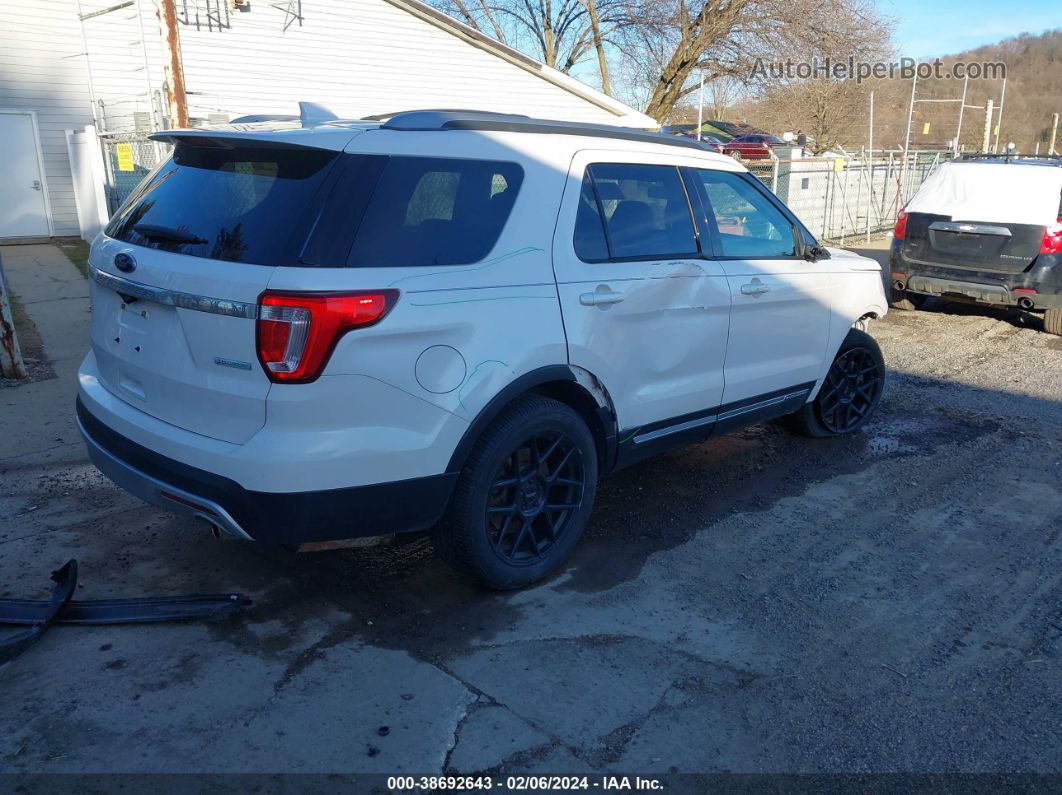 2017 Ford Explorer Xlt White vin: 1FM5K8D84HGD20080