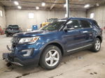 2017 Ford Explorer Xlt Blue vin: 1FM5K8D84HGD97810