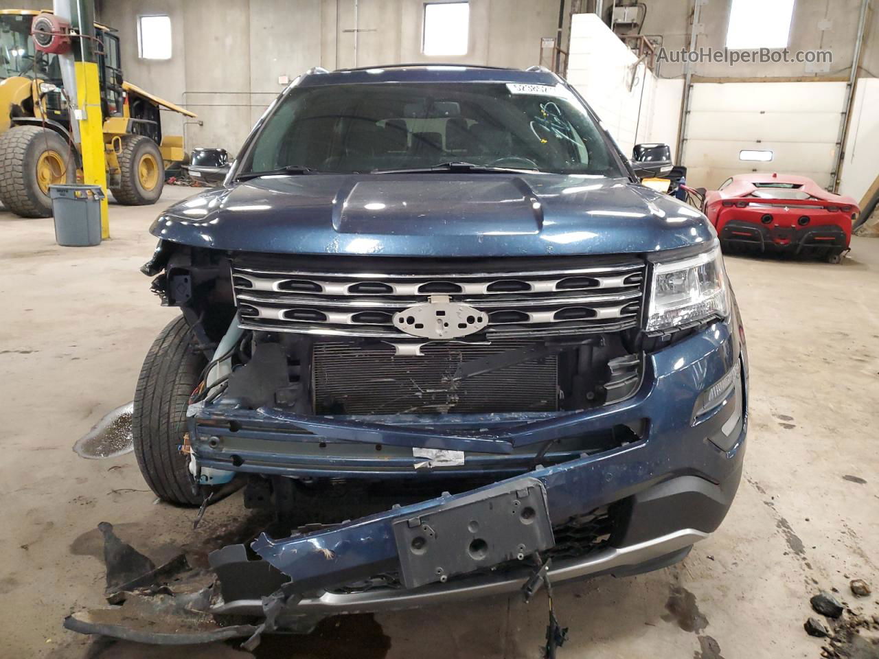 2017 Ford Explorer Xlt Blue vin: 1FM5K8D84HGD97810