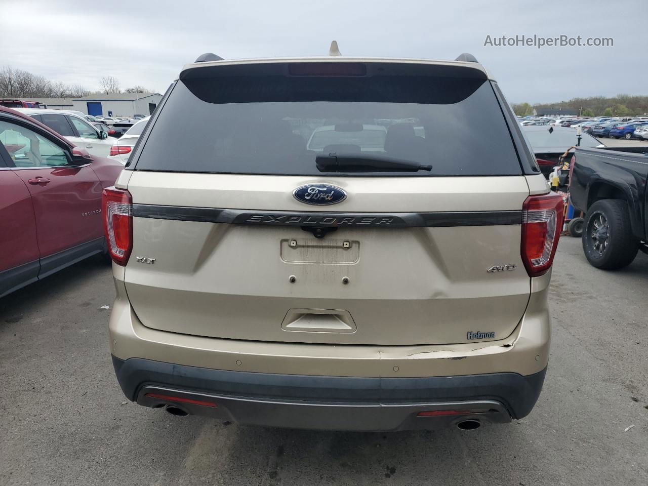 2017 Ford Explorer Xlt Beige vin: 1FM5K8D84HGE32300