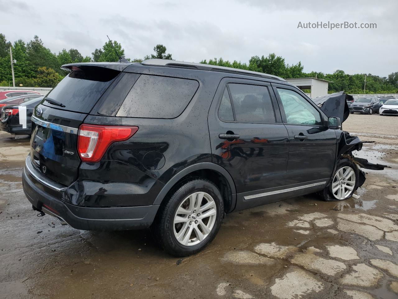 2018 Ford Explorer Xlt Black vin: 1FM5K8D84JGA73651