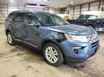 2018 Ford Explorer Xlt Blue vin: 1FM5K8D84JGB05630