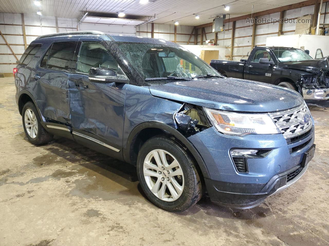 2018 Ford Explorer Xlt Синий vin: 1FM5K8D84JGB05630