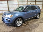 2018 Ford Explorer Xlt Blue vin: 1FM5K8D84JGB05630