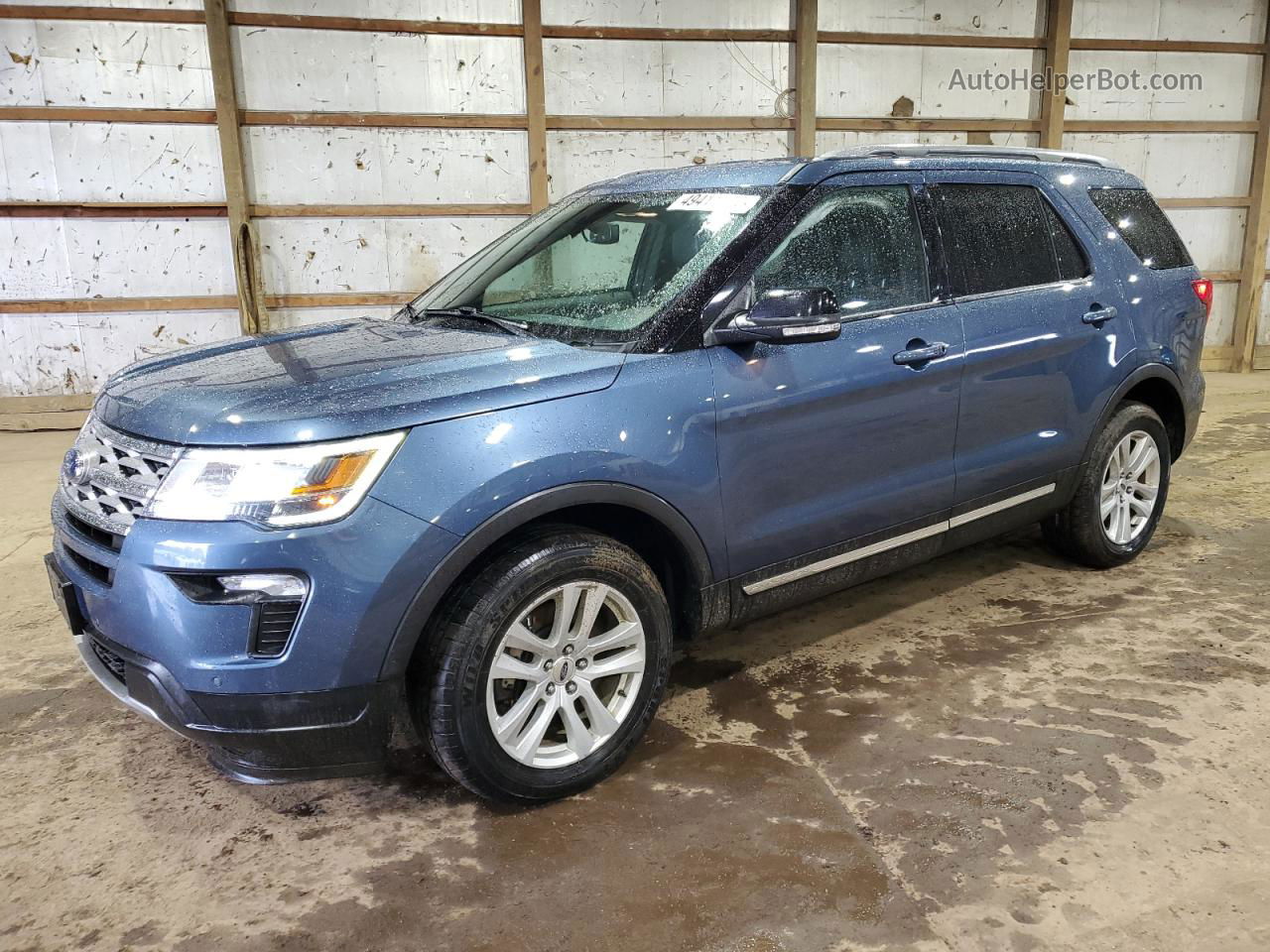 2018 Ford Explorer Xlt Blue vin: 1FM5K8D84JGB05630