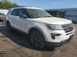 2018 Ford Explorer Xlt White vin: 1FM5K8D84JGB25439