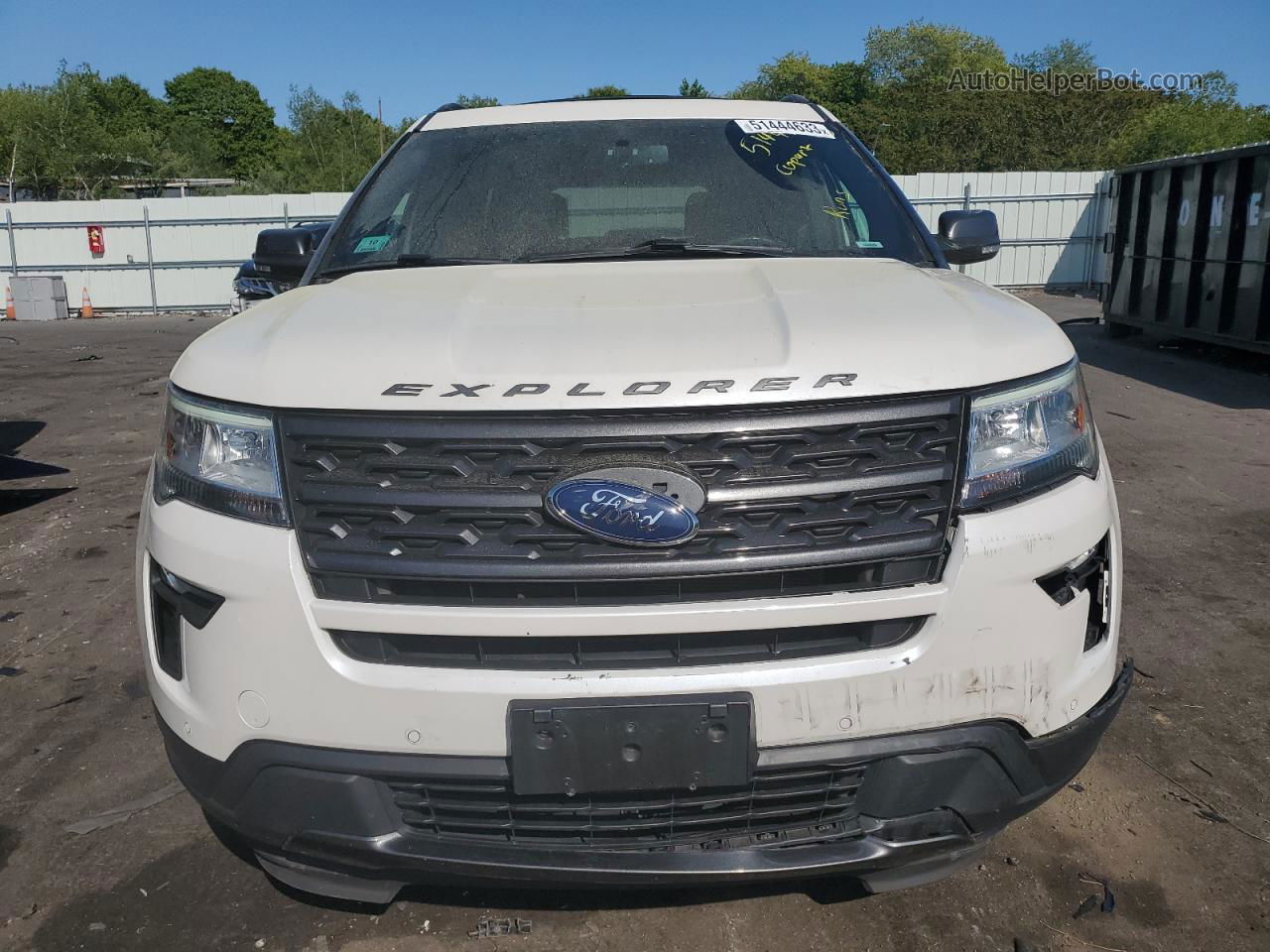 2018 Ford Explorer Xlt White vin: 1FM5K8D84JGB25439