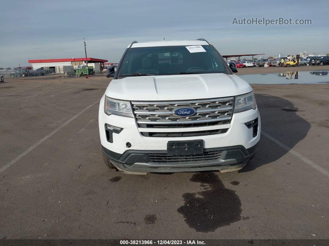 2018 Ford Explorer Xlt White vin: 1FM5K8D84JGB91327