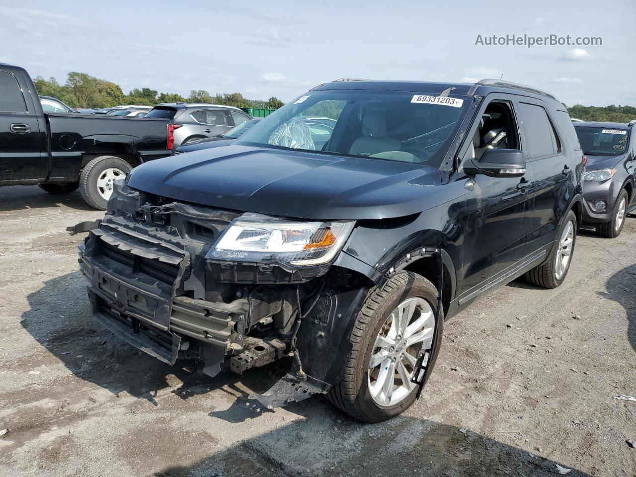 2018 Ford Explorer Xlt Black vin: 1FM5K8D84JGB98018