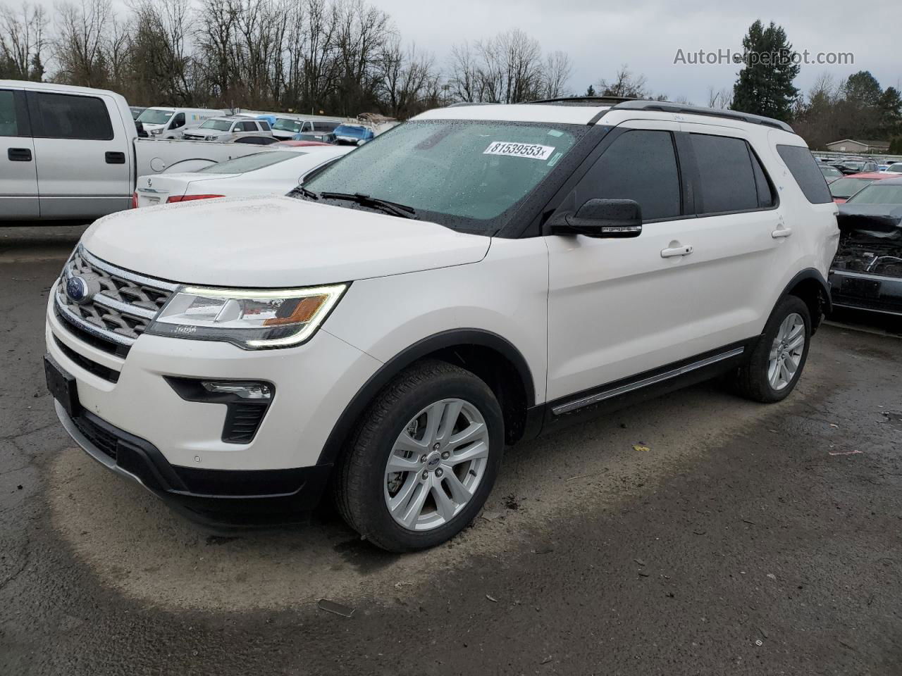 2018 Ford Explorer Xlt White vin: 1FM5K8D84JGC29042