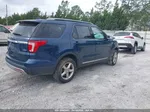 2017 Ford Explorer Xlt Blue vin: 1FM5K8D85HGA70865