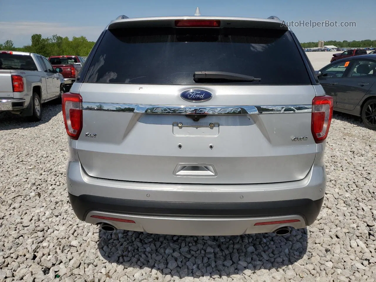 2017 Ford Explorer Xlt Silver vin: 1FM5K8D85HGA89335