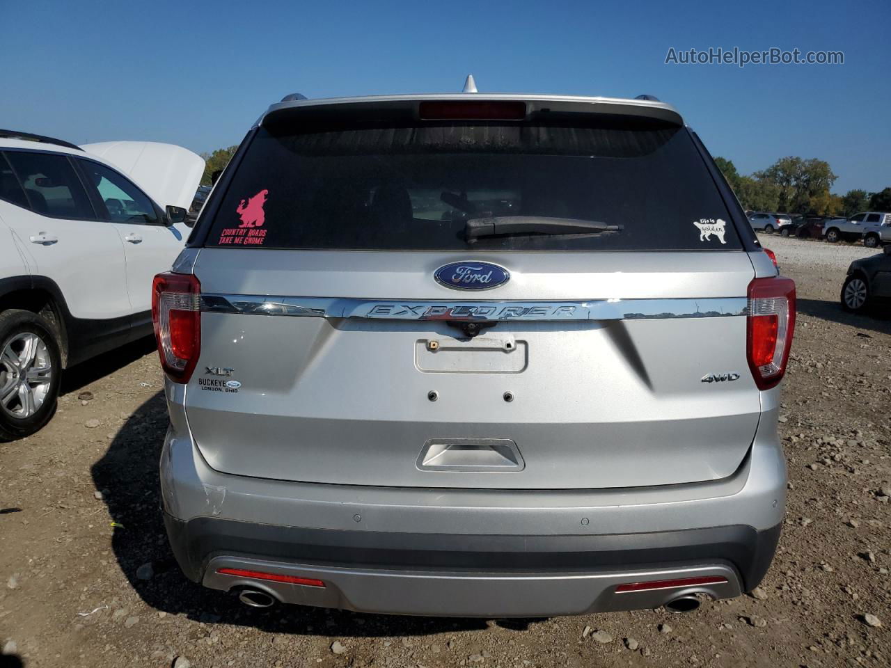 2017 Ford Explorer Xlt Silver vin: 1FM5K8D85HGA92638