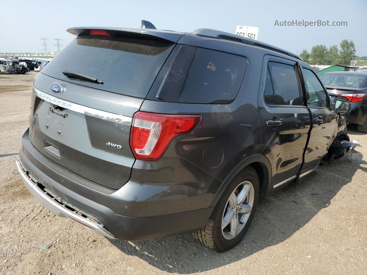 2017 Ford Explorer Xlt Gray vin: 1FM5K8D85HGC79362